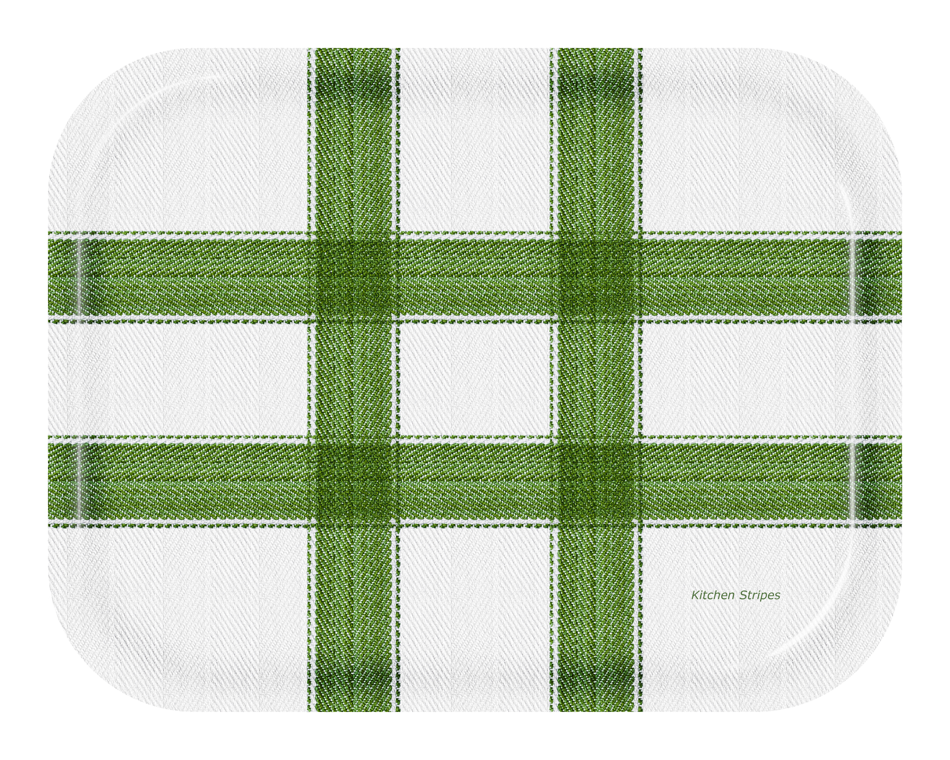 FROQE - TRAY_PLATE_WV - SKU_TRA1271KS3628GR - Kitchen_Stripes-Green - 36x28cm_14.17x11in - MEAL & TRADITION by Forbicon - Sweden