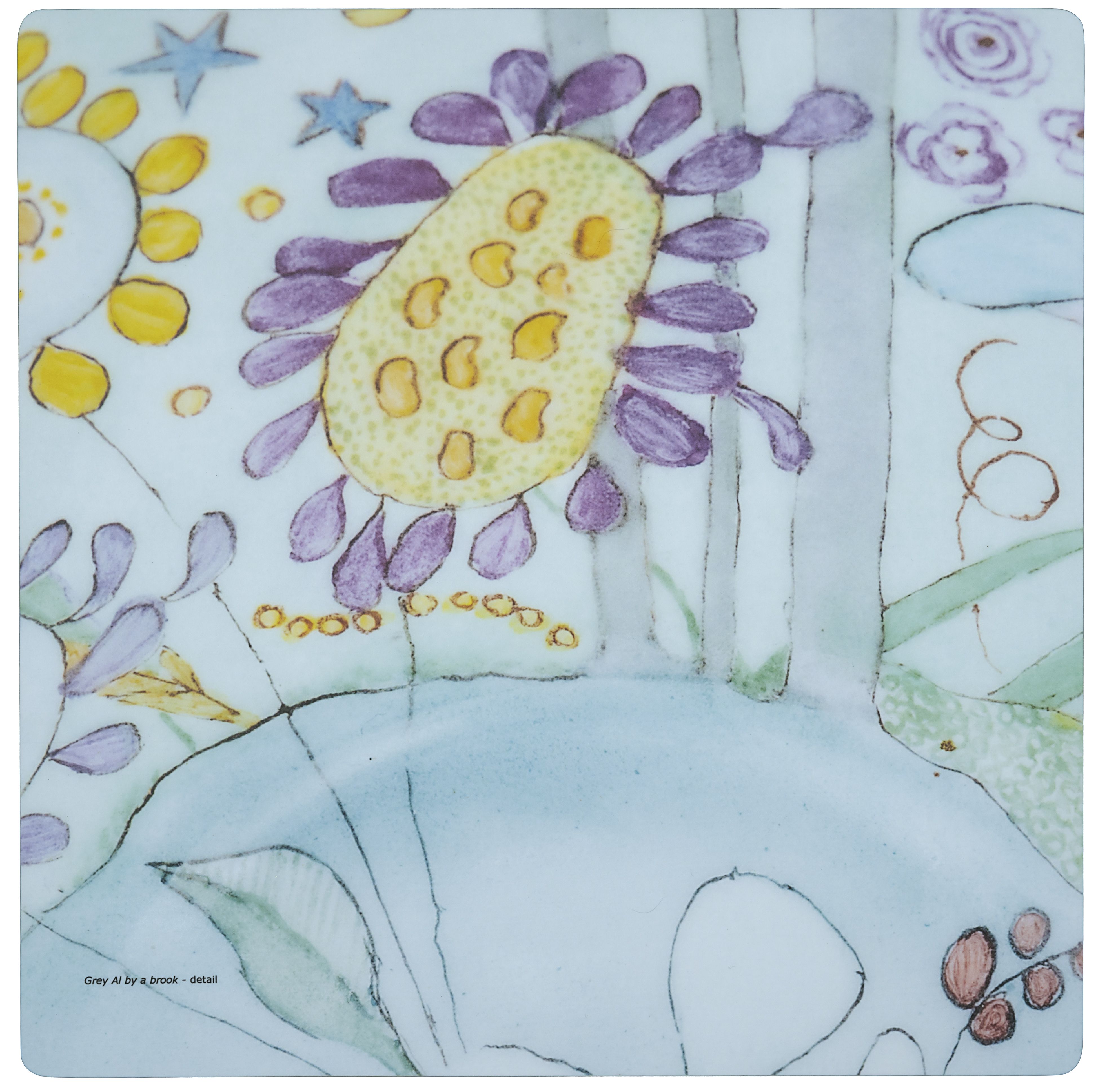 FROQE - COASTER_PLATE_WV - SKU_BRD1233REM3030 - Remembrance_Bowl-Flowers - 30x30x0.6cm_11.81x11.81x2.36in - TRADITION by Forbicon - Sweden