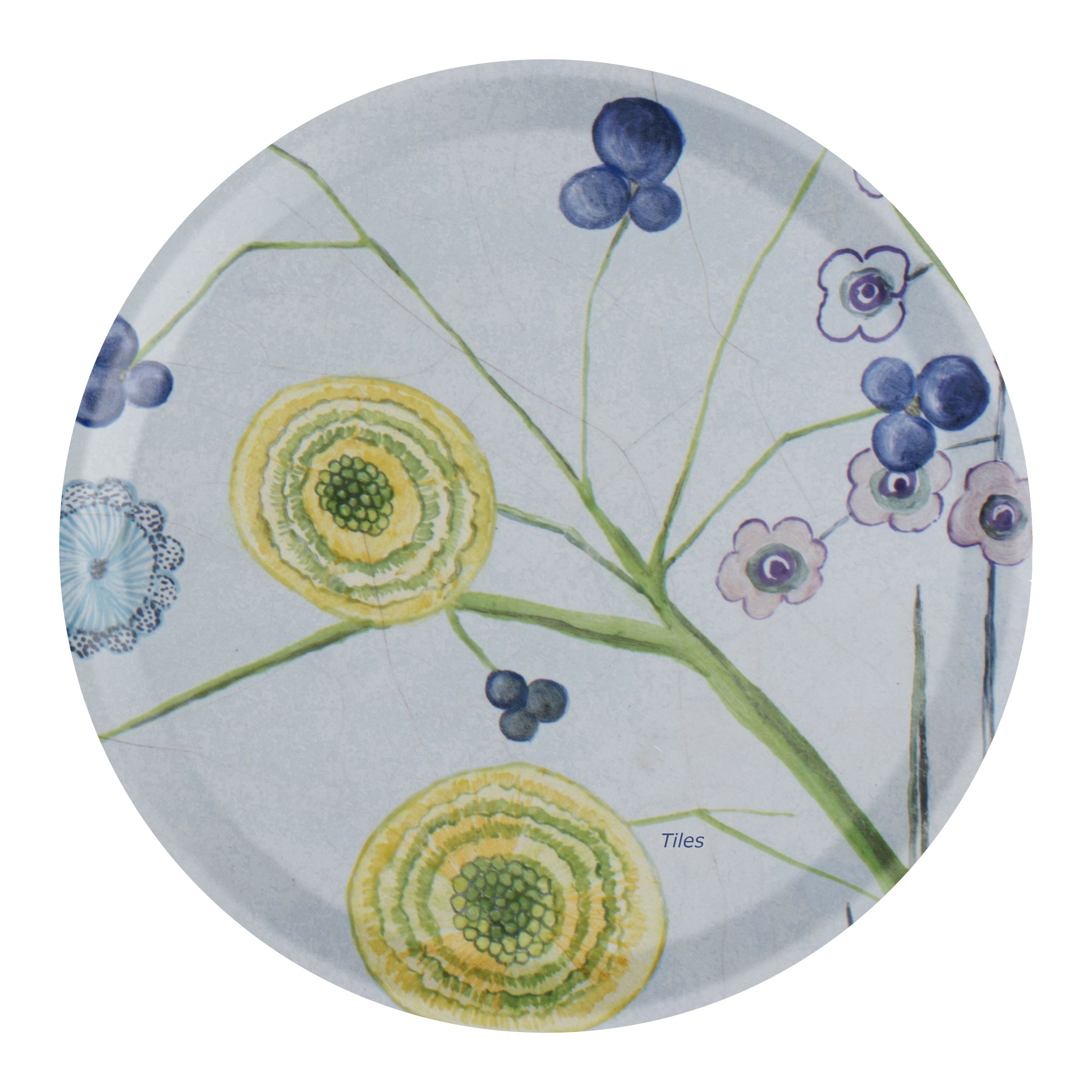 FROQE - TRAY_PLATE_WV - SKU_TRA257REM25 - Remembrance_Tile-Ball - round_25cm_9.84in - TRADITION by Forbicon - Sweden